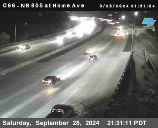 NB 805 at Home Ave (On Ramp)