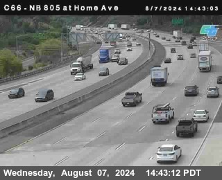 NB 805 at Home Ave (On Ramp)