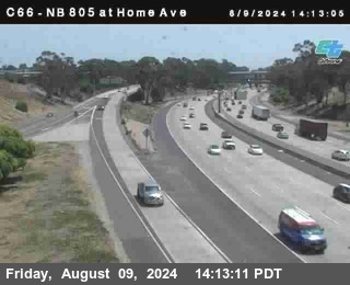 NB 805 at Home Ave (On Ramp)