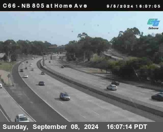 NB 805 at Home Ave (On Ramp)