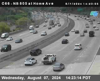 NB 805 at Home Ave (On Ramp)