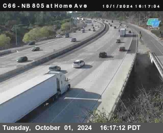 NB 805 at Home Ave (On Ramp)