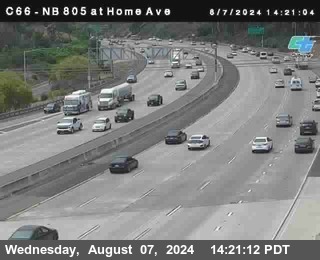 NB 805 at Home Ave (On Ramp)