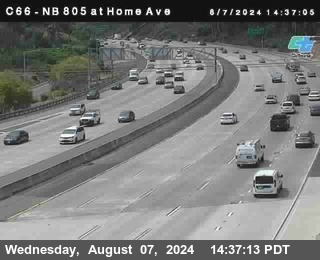 NB 805 at Home Ave (On Ramp)