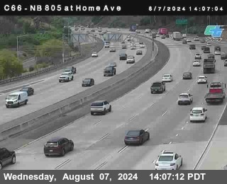 NB 805 at Home Ave (On Ramp)