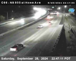 NB 805 at Home Ave (On Ramp)