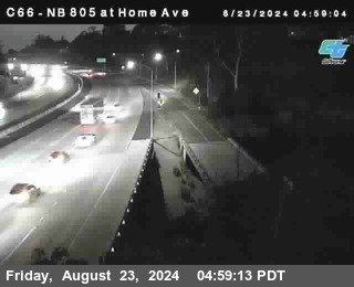 NB 805 at Home Ave (On Ramp)