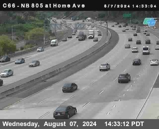 NB 805 at Home Ave (On Ramp)