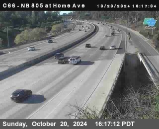 NB 805 at Home Ave (On Ramp)