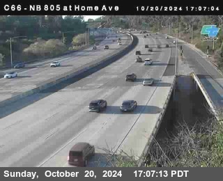 NB 805 at Home Ave (On Ramp)