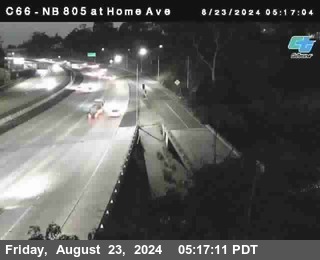 NB 805 at Home Ave (On Ramp)