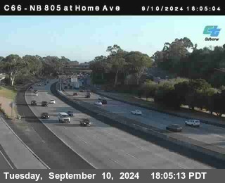 NB 805 at Home Ave (On Ramp)