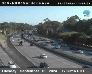 NB 805 at Home Ave (On Ramp)