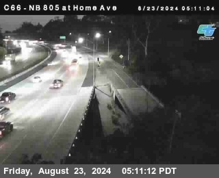 NB 805 at Home Ave (On Ramp)