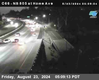 NB 805 at Home Ave (On Ramp)