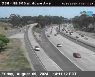 NB 805 at Home Ave (On Ramp)