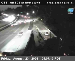 NB 805 at Home Ave (On Ramp)