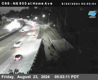 NB 805 at Home Ave (On Ramp)