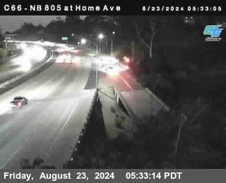 NB 805 at Home Ave (On Ramp)