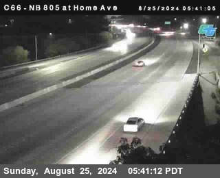 NB 805 at Home Ave (On Ramp)