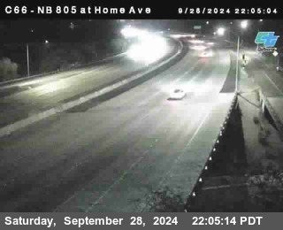 NB 805 at Home Ave (On Ramp)