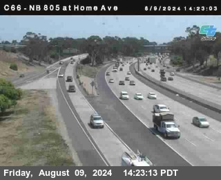 NB 805 at Home Ave (On Ramp)