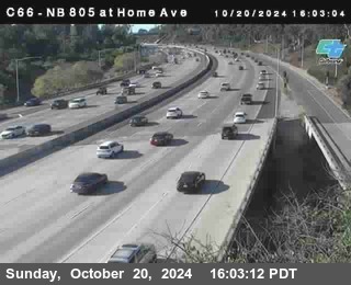 NB 805 at Home Ave (On Ramp)