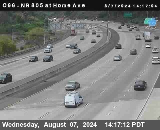 NB 805 at Home Ave (On Ramp)