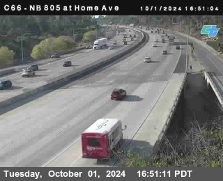 NB 805 at Home Ave (On Ramp)