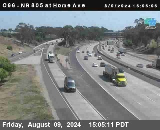 NB 805 at Home Ave (On Ramp)