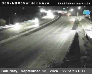 NB 805 at Home Ave (On Ramp)