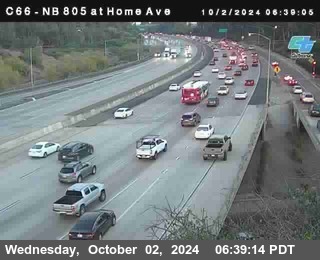 NB 805 at Home Ave (On Ramp)