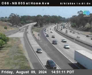 NB 805 at Home Ave (On Ramp)