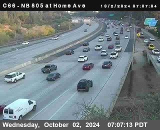 NB 805 at Home Ave (On Ramp)