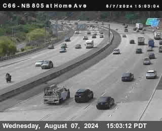 NB 805 at Home Ave (On Ramp)