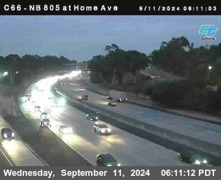 NB 805 at Home Ave (On Ramp)