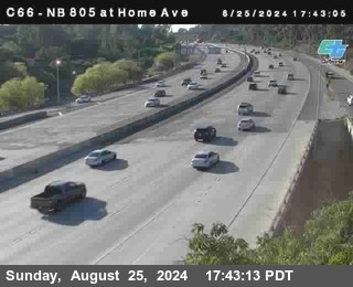 NB 805 at Home Ave (On Ramp)