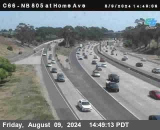 NB 805 at Home Ave (On Ramp)