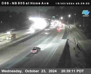 NB 805 at Home Ave (On Ramp)