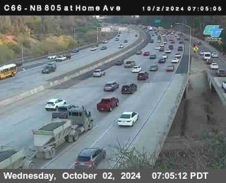 NB 805 at Home Ave (On Ramp)