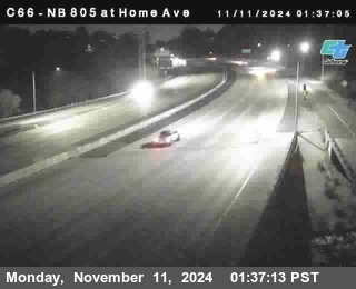 NB 805 at Home Ave (On Ramp)