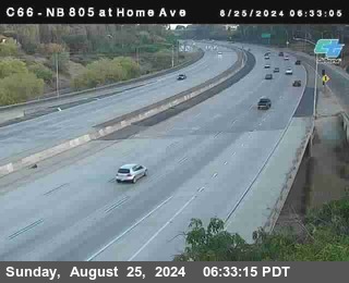 NB 805 at Home Ave (On Ramp)