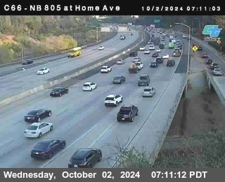 NB 805 at Home Ave (On Ramp)