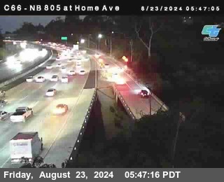 NB 805 at Home Ave (On Ramp)