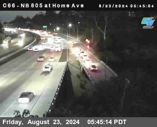 NB 805 at Home Ave (On Ramp)