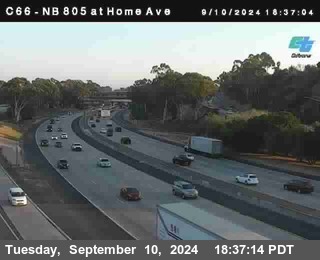 NB 805 at Home Ave (On Ramp)