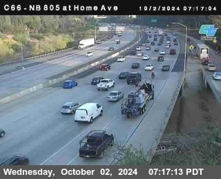 NB 805 at Home Ave (On Ramp)