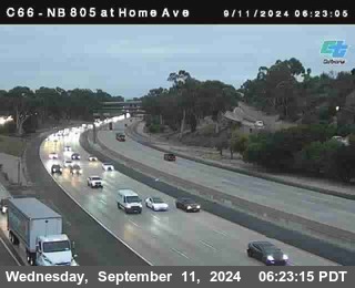 NB 805 at Home Ave (On Ramp)