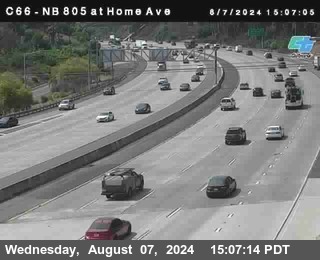 NB 805 at Home Ave (On Ramp)