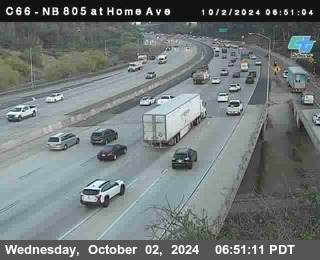 NB 805 at Home Ave (On Ramp)